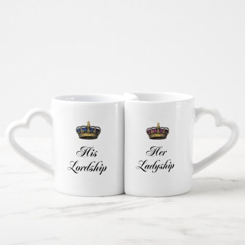 His Lordship and Her Ladyship mug set