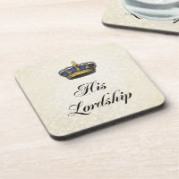 His Lordship Beverage Coaster