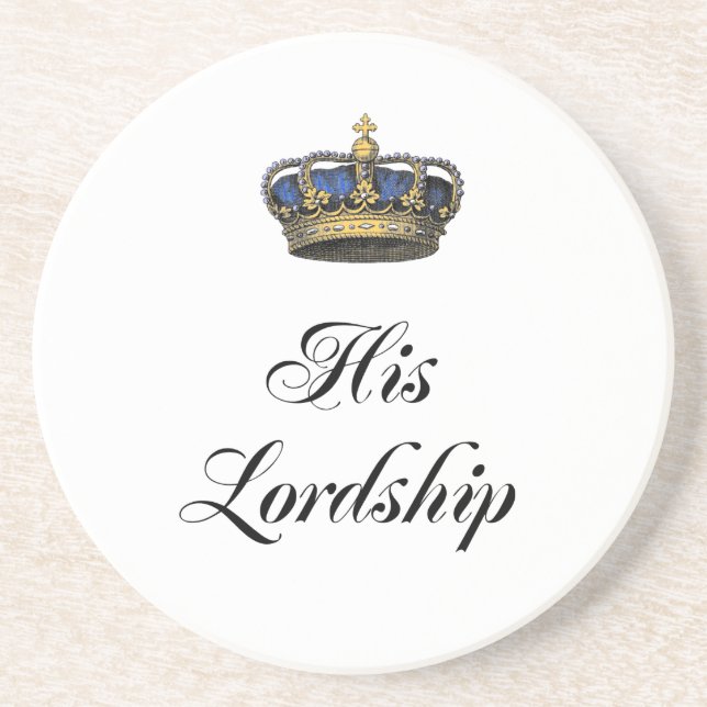 His Lordship Drink Coaster (Front)