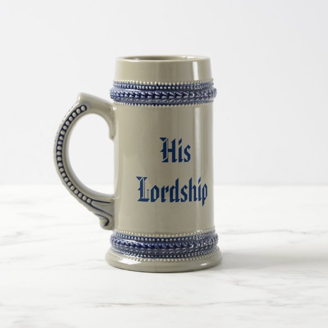 His Lordship Lord of the Manor Beer Medieval Stein (Left)