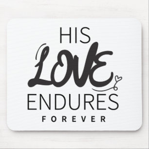 His Love Gospel Graphics Jesus Art God's Oath Scri Mouse Pad