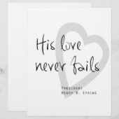 his love never fails henry b eyring lds quote (Front/Back)