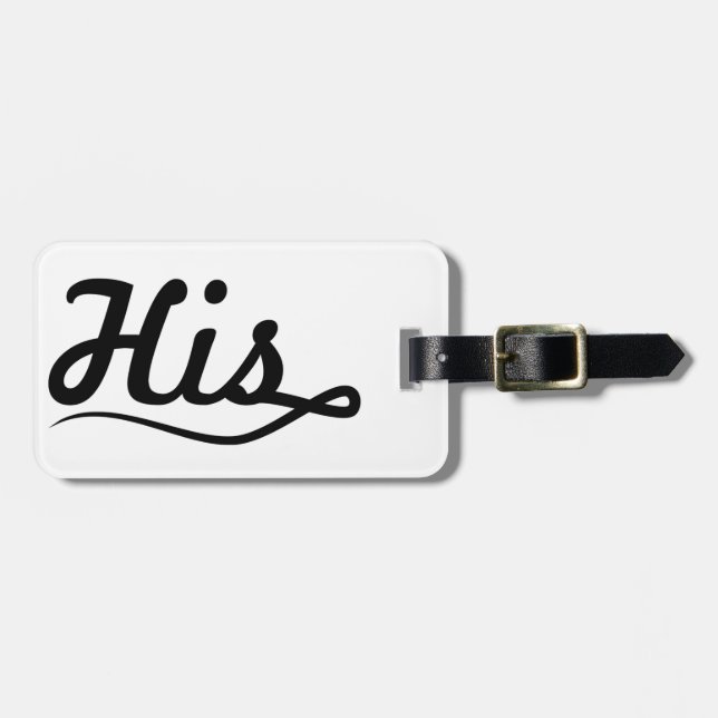 His Luggage Tag (Front Horizontal)