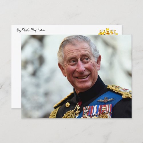 His Majesty Charles III Postcard