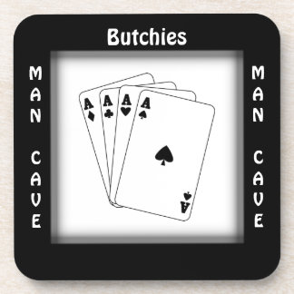 His Man Cave Square Coasters