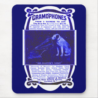 His master's voice ad mouse pad