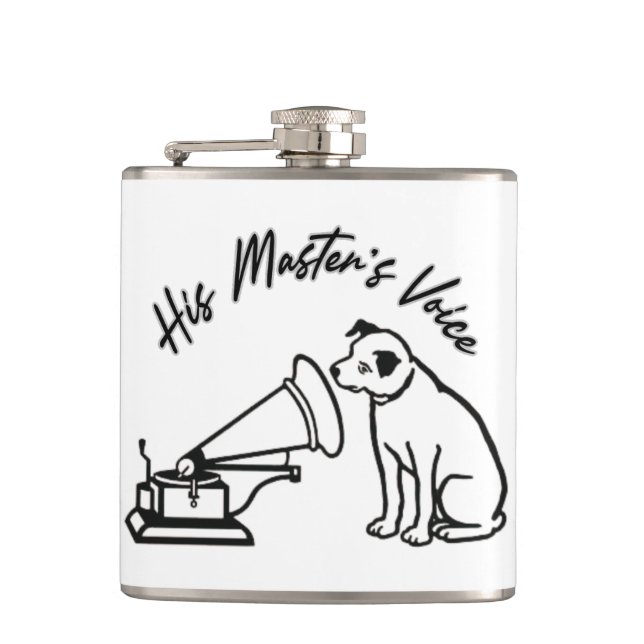 His Master's Voice Flask (Front)