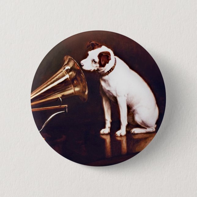 His Master's Voice, Francis Barraud Button (Front)