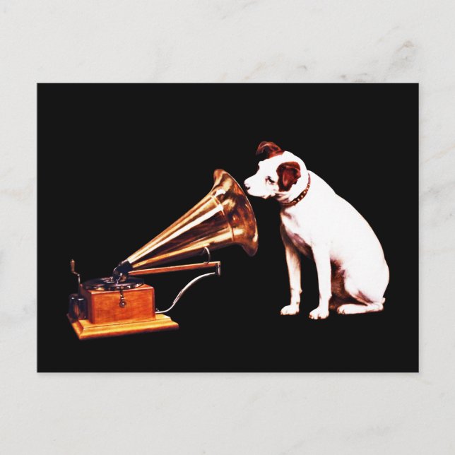 His Master's Voice, Francis Barraud Postcard (Front)