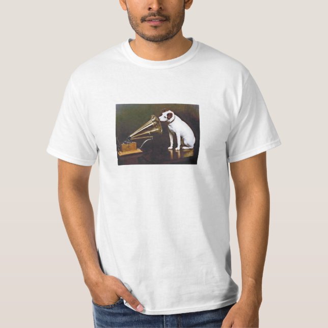 His Master's Voice Nipper The Dog T-Shirt (Front)