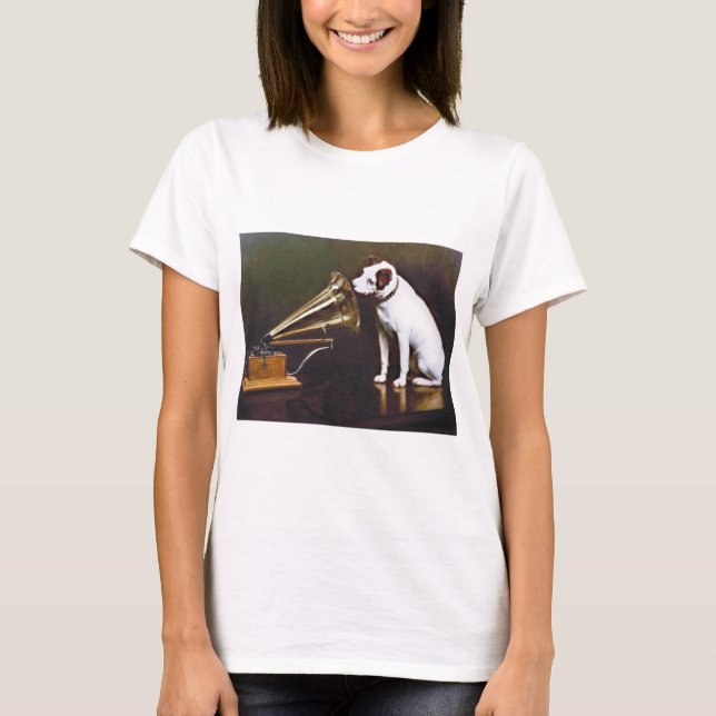 His Master's Voice Nipper The Dog T-Shirt (Front)