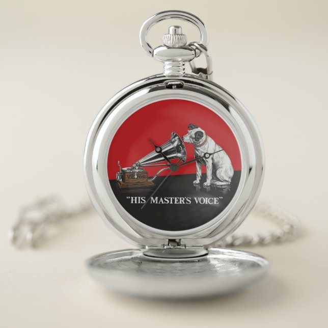 His Master's Voice Pocket Watch (Inside)