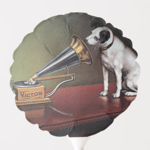 His Master's Voice Vintage Color Party Balloon