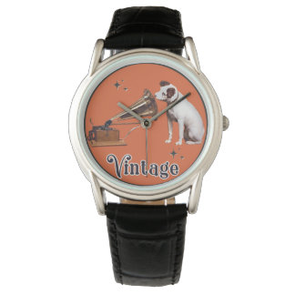 His Master's Voice Vintage Orange Watch