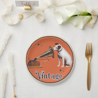 His Master's Voice Vintage Paper Plates