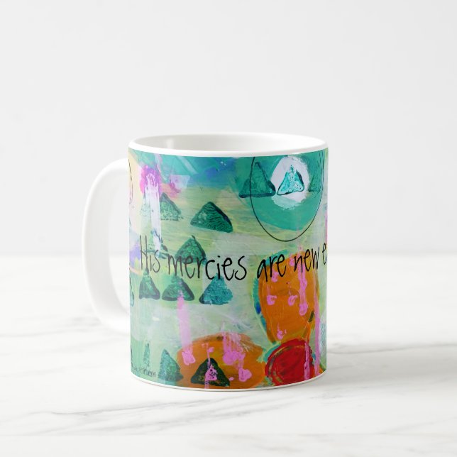 His Mercies are new every morning coffee mug (Front Left)