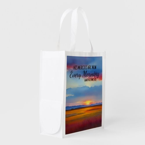 His Mercies Are New Every Morning Grocery Bag
