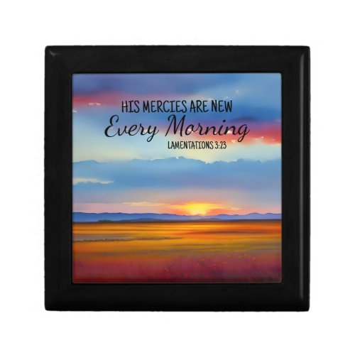 His Mercies Are New Every Morning Jewelry Box