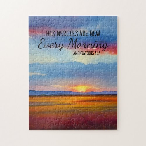 His Mercies Are New Every Morning Jigsaw Puzzle