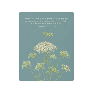 His mercies are new every morning metal wall art