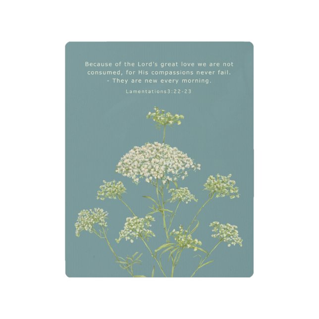 His mercies are new every morning metal wall art (Front)