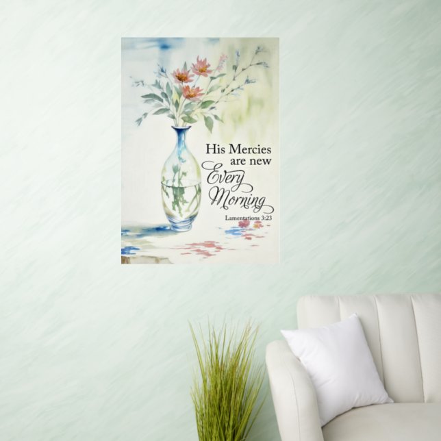 His mercies are new every morning wall decal  (Living Room)