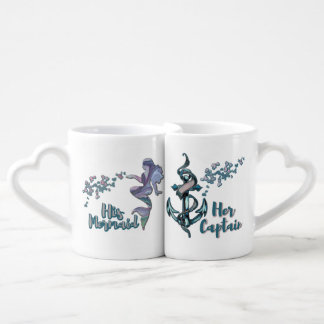 HIS MERMAID / HER CAPTAIN COFFEE MUGS SET