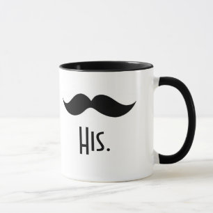 "His" Mustache Mug