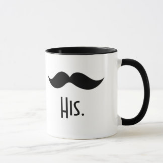 "His" Mustache Mug