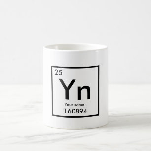 His name as chemical element coffee mug