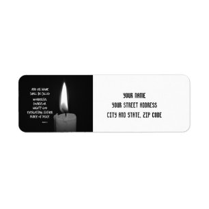 HIs name shall be Prince of Peace Bible Verse Label