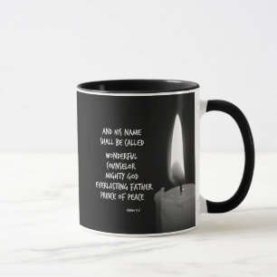 HIs name shall be Prince of Peace Bible Verse Mug