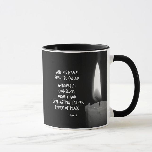 HIs name shall be Prince of Peace Bible Verse Mug (Right)
