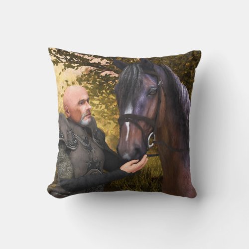 His Noble Steed _ A Knight and His Horse Pillow