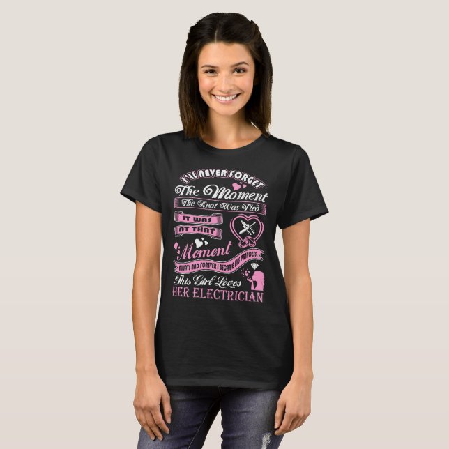 His Princess This Girl Loves Her Electrician Shirt (Front Full)