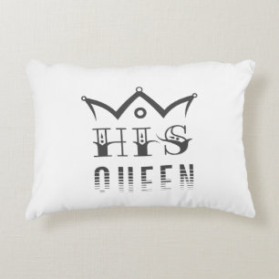 His Queen Accent Pillow