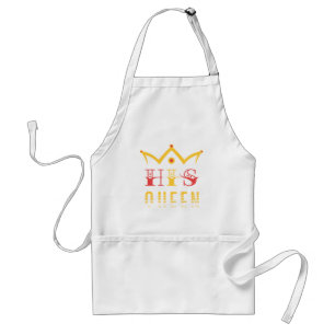 His Queen Adult Apron