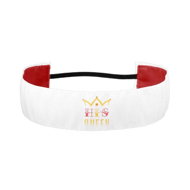 His Queen Athletic Headband (Front)