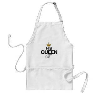 HIS QUEEN COUPLE ADULT APRON
