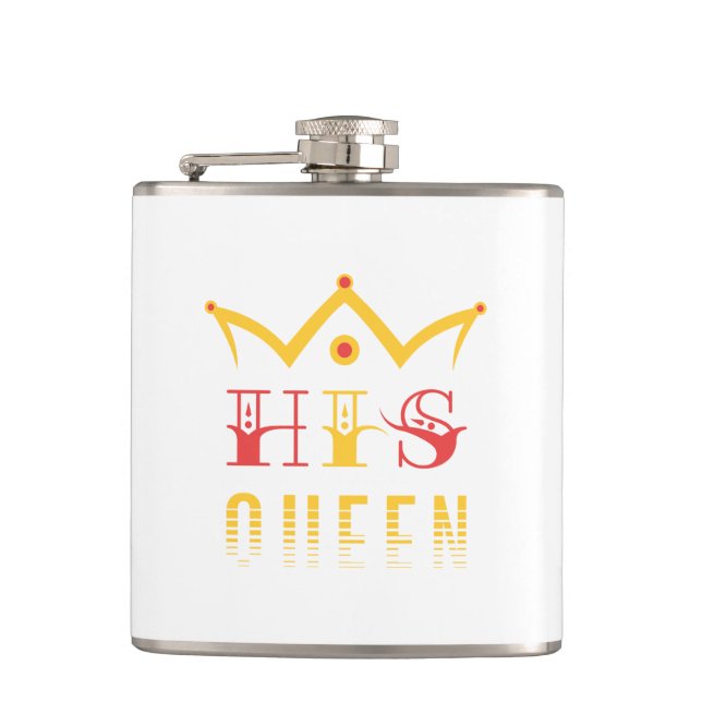His Queen Flask (Front)