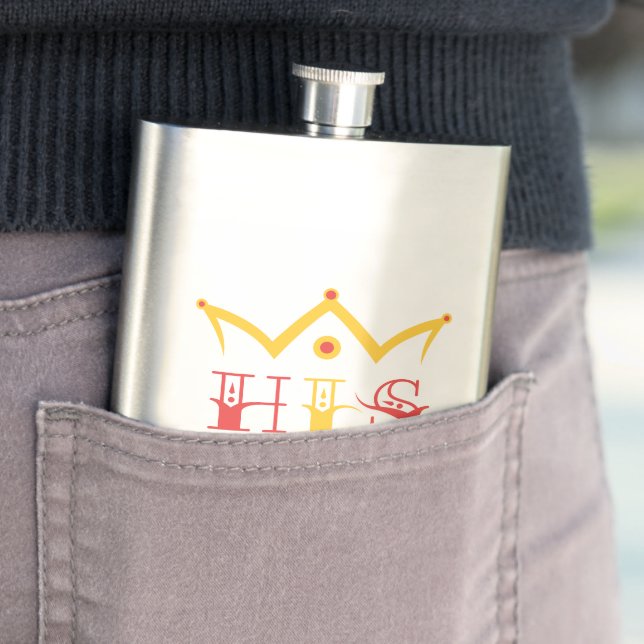 His Queen Flask (In Situ)