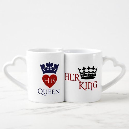 His Queen _ Her King Couples Mug