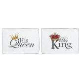 Her King His Queen His Hers Pillow Couple Cushion Gift Inspirational Q – RB  & Co. Pillows