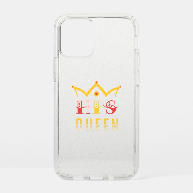 His Queen Speck iPhone 12 Mini Case (Front)