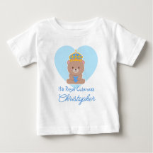 His Royal Cuteness | Funny Cute Personalized Blue