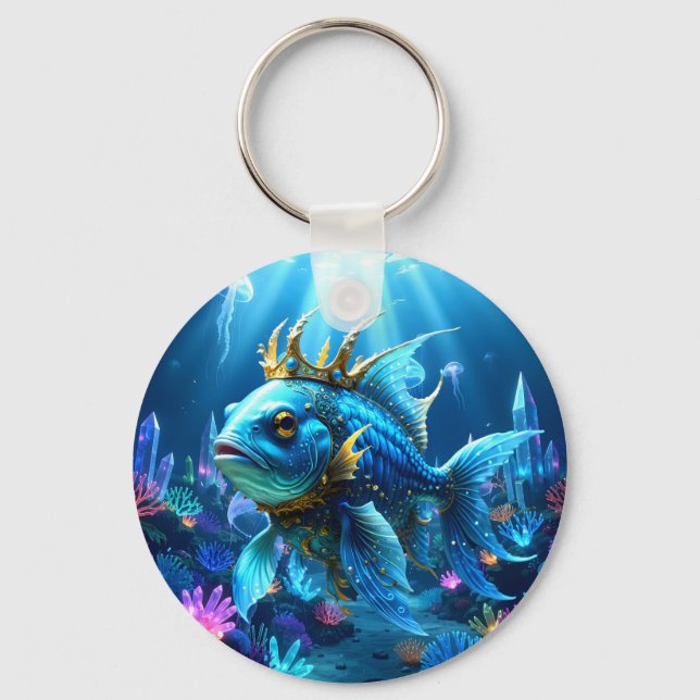 His Royal Fishness  Keychain (Front)