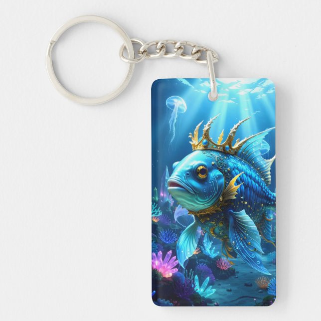 His Royal Fishness  Keychain (Front)