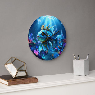 His Royal Fishness Large Clock