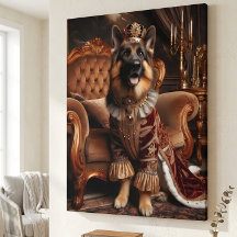 His Royal Majesty German Shepherd Portrait