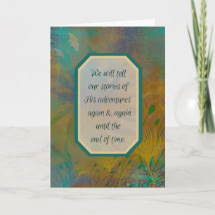 His Stories Sympathy Card, Loss of Brother, Father Card
